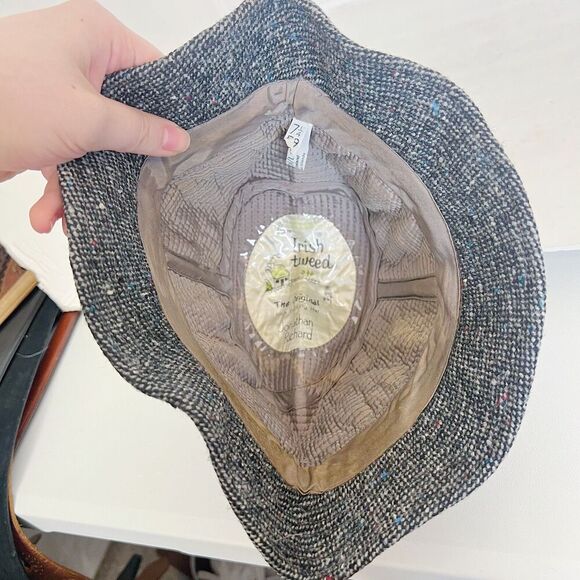 The Original Irish Walking Hat by Jonathan Richard 100% Wool Tweed Hat Vintage - Picture 2 of 6